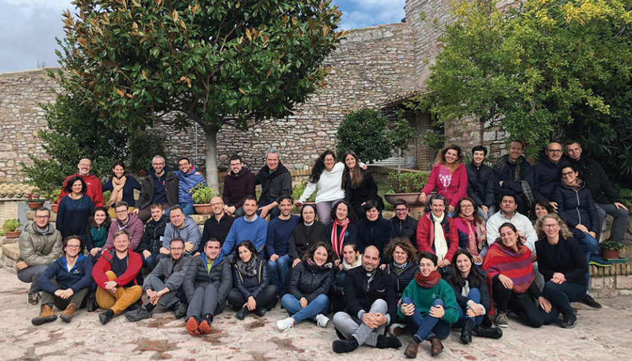 Asistentes al encuentro internacional de Piedras Vivas en Asís (noviembre de 2019)