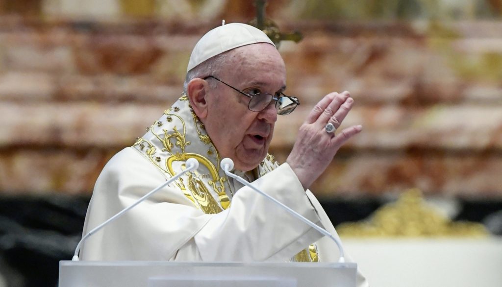 Pope launches Easter message. Resurrection of Christ.