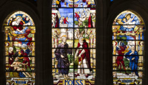Glasmalereien in der Kathedrale von Segovia