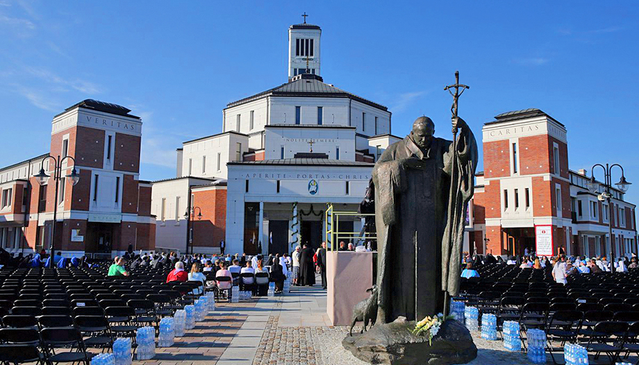 Sanctuary of St. John Paul II in Poland.