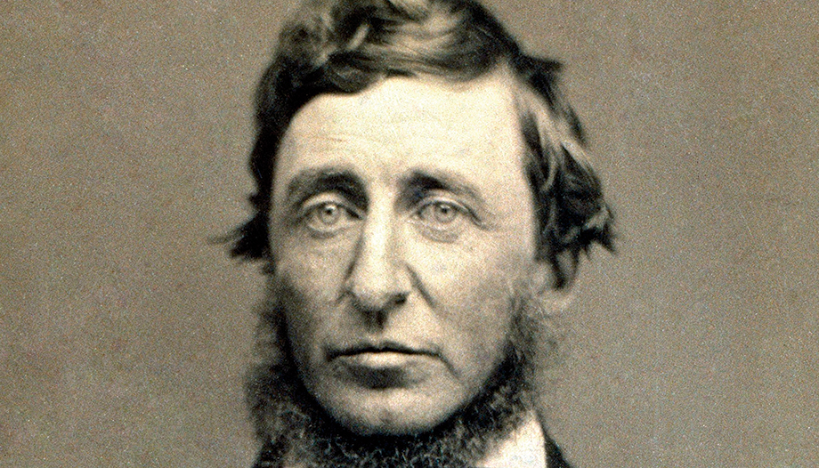 Retrato de Henry Thoreau.