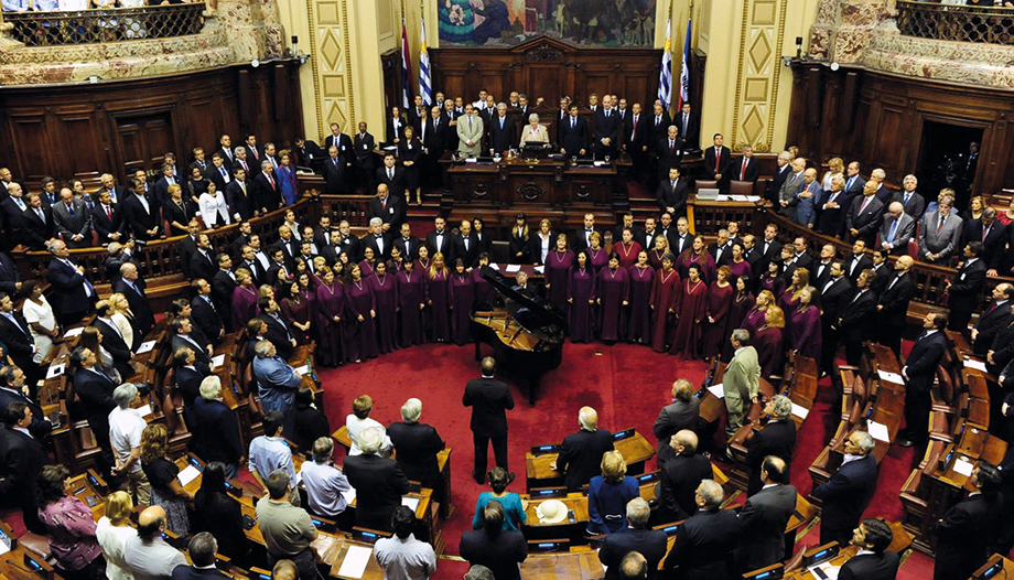 El Parlamento de Uruguay.