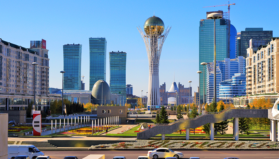 Centro da cidade de Astana.