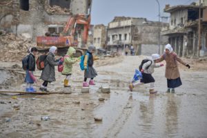 ragazze a Mosul