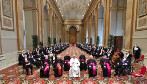 les diplomates de l'audience du pape