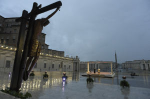 Petersplatz mit dem Papst