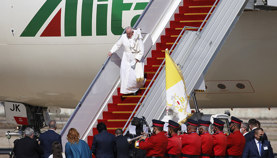 Visite du pape en Irak_ Arrivée