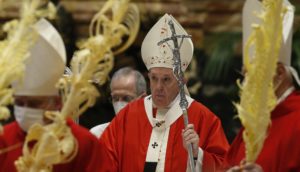 papa francesco la domenica delle palme