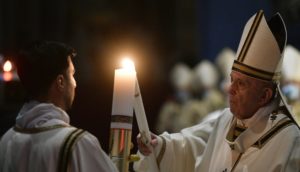 veillée de Pâques pape franciscain