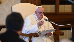 pope at the audience