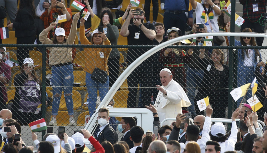 Jóvenes refugiados de Irak agradecidos al Papa por su visita