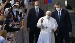 pope francis at the audience