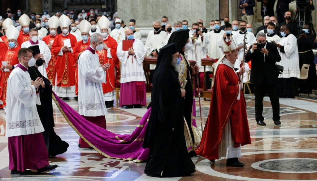il papa e l'ecumenismo