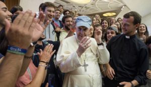 l'audience du pape