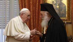 pope with patriarch