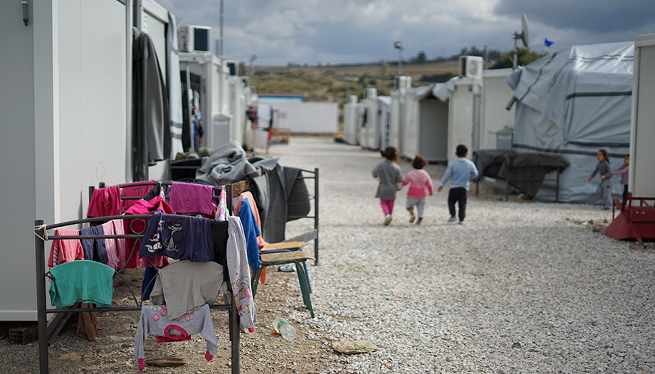 Camp de réfugiés.