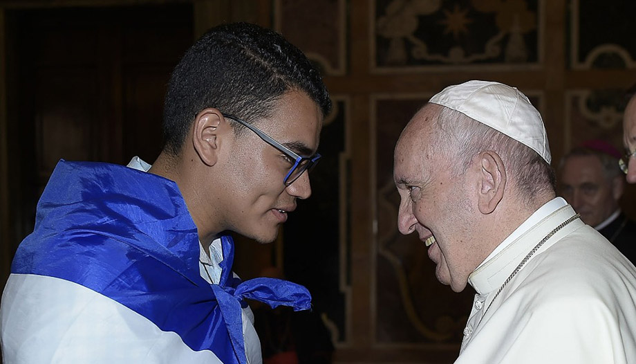 Alder, seminarista de Nicaragua: "El Papa nos pedía ser valientes"