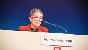 Irme Stetter-Karp , presidente del Comitato centrale dei cattolici tedeschi e co-presidente del Cammino sinodale.