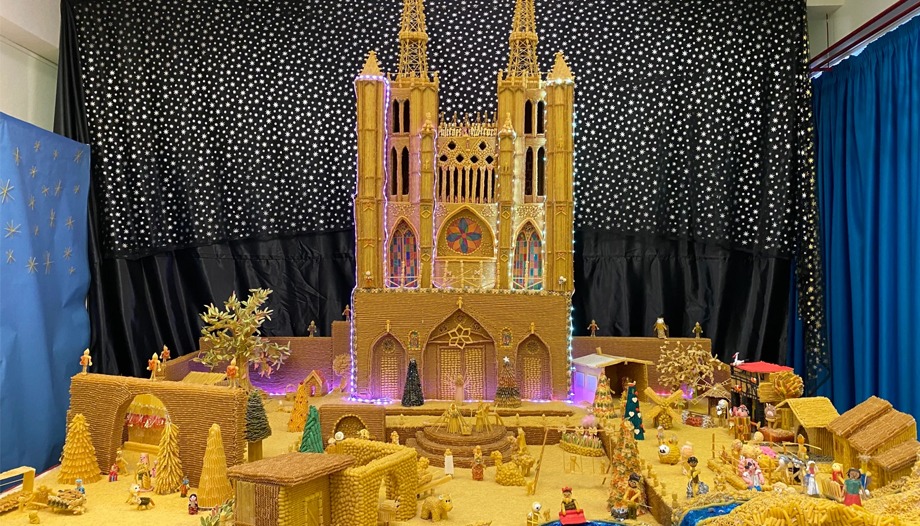 One of the school nativity scenes in the contest