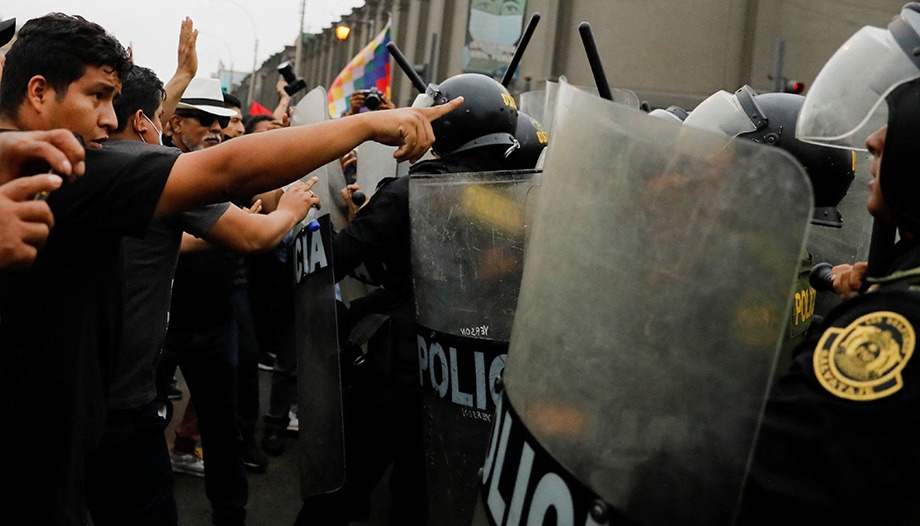 protestations au Pérou