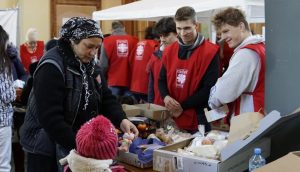 voluntarios cáritas Hungría