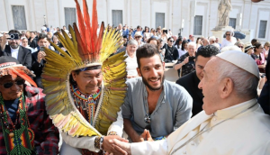 l'audience du pape