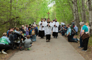 More than 20 miles with the Blessed Sacrament