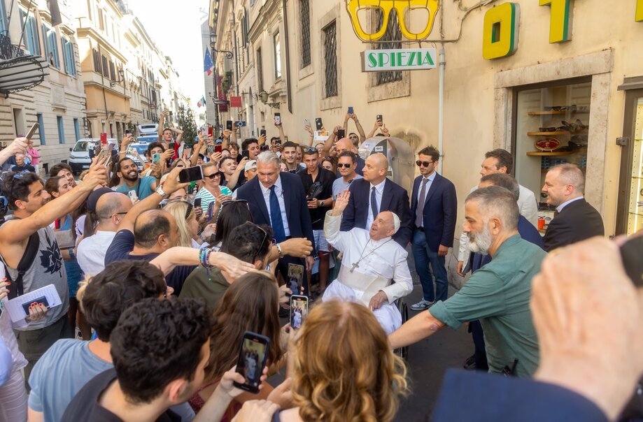 Le pape François dans l'optique