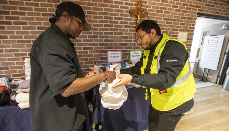 Los Angeles fires. The Church brings hope and charity in the midst of desolation.