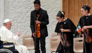 Audience du pape le 29 janvier 2025, avec un orchestre mexicain