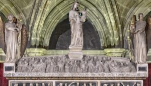 Tomb of Santa Eulalia in the cathedral of Barcelona.