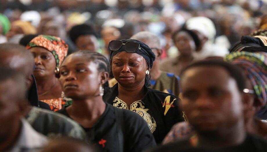 Messe de funérailles au Nigeria.