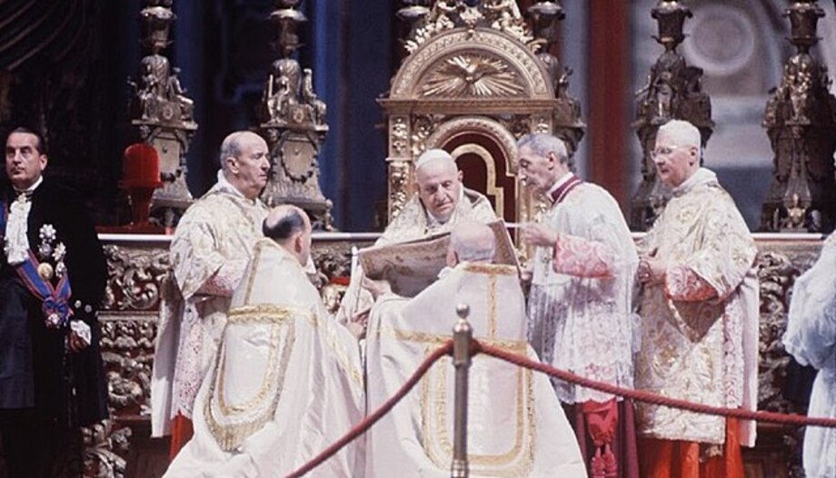 El Concilio Vaticano II se apoyó en san Cirilo de Jerusalén. En la foto, san Juan XXIII en el Concilio.